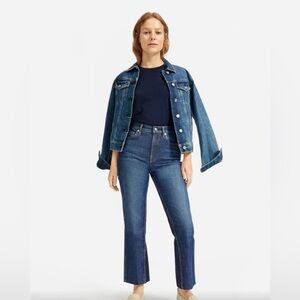 Everlane Women's Cheeky Bootcut Pieced Cropped Jeans - size 28
